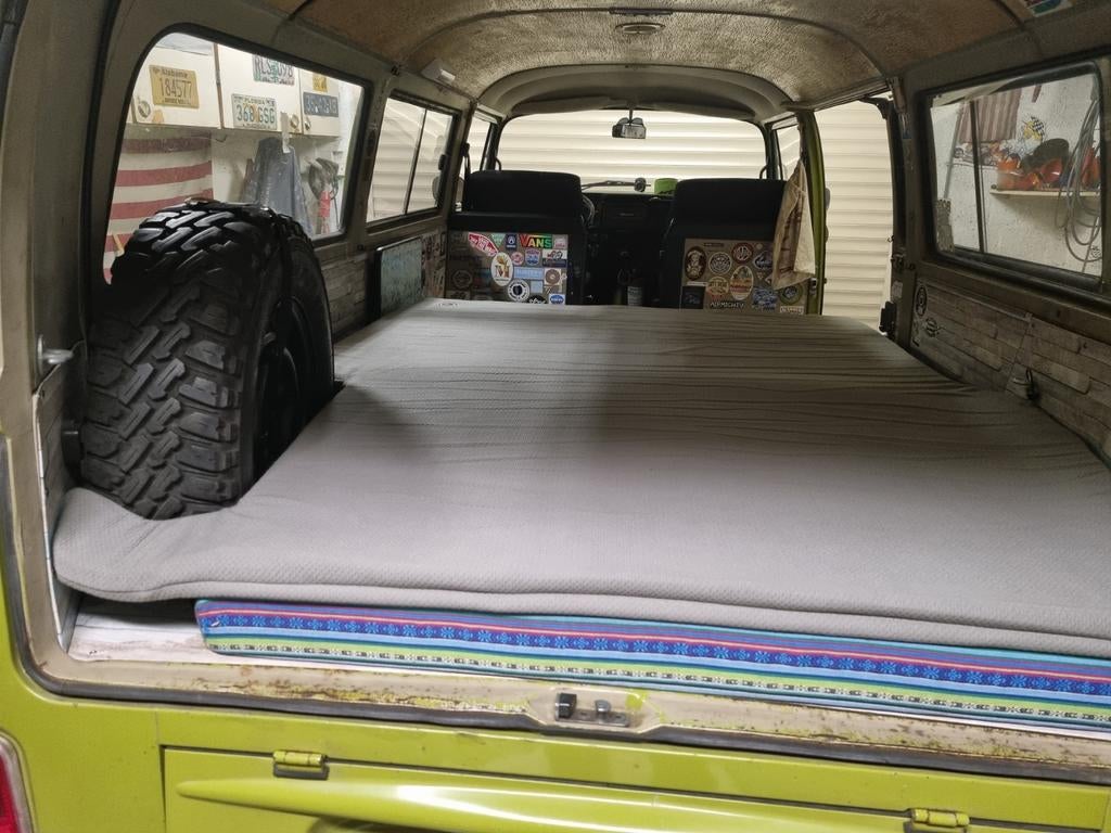 Volkswagen vw t2 t2b matras topper camper oplegmatras, Ophalen, Zo goed als nieuw, 2-persoons