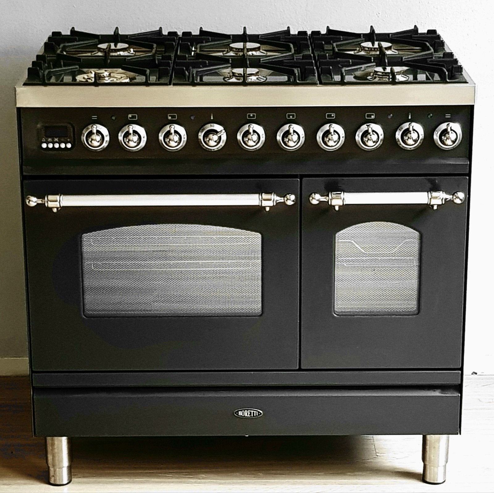 Boretti Fornuis 90cm (Kan evt gebracht worden), 60 cm of meer, Ophalen of Verzenden, Zo goed als nieuw, Gas