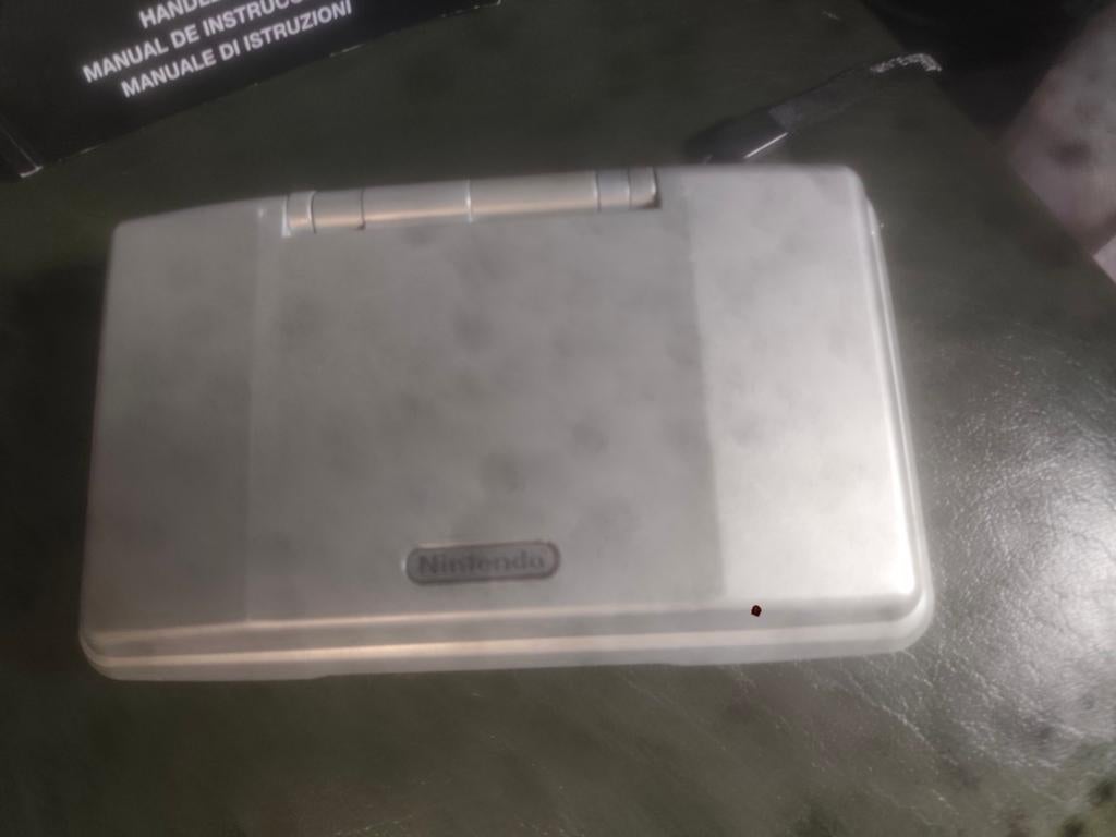Nintendo DS Phat met handleiding en originele doos, DS Original of Phat, Ophalen of Verzenden, Zilver, Gebruikt