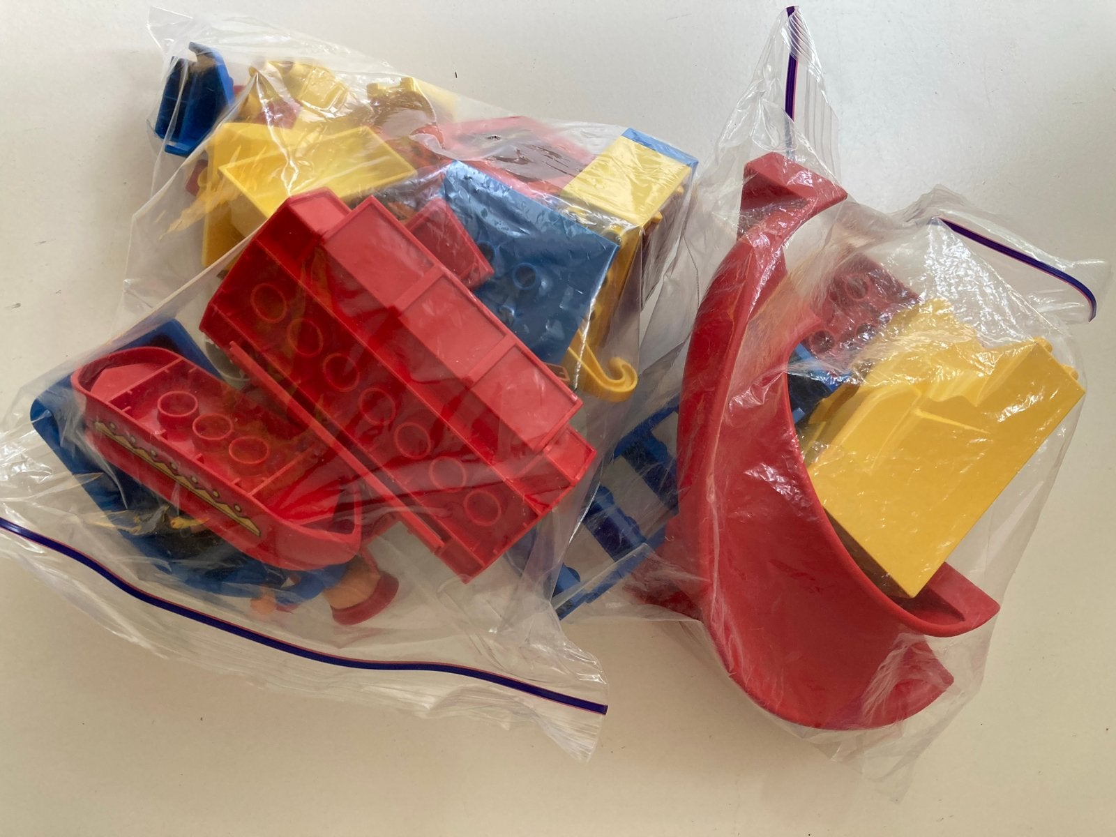 Duplo LEGO: Glijbaan, trap, bouwplaat, bootjes en meer!, Gebruikt, Ophalen of Verzenden, Duplo, Inclusief accessoires