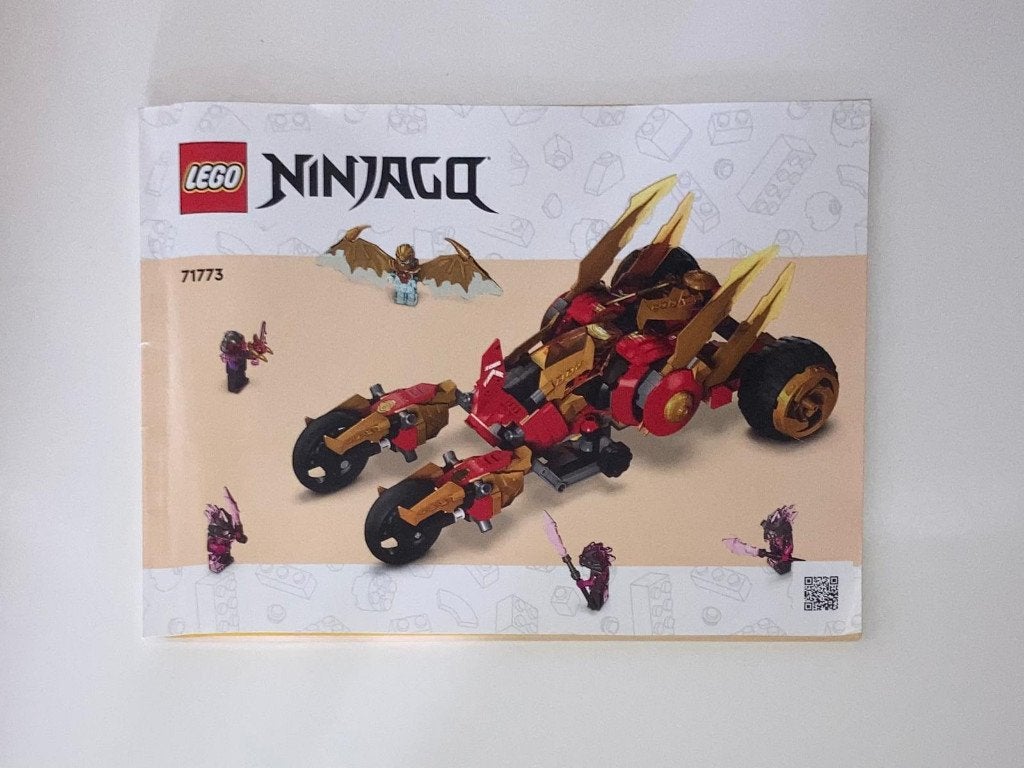 LEGO Ninjago 71773 – Kai's Golden Dragon Raider, Lego, Ophalen of Verzenden, Zo goed als nieuw, Ninjago