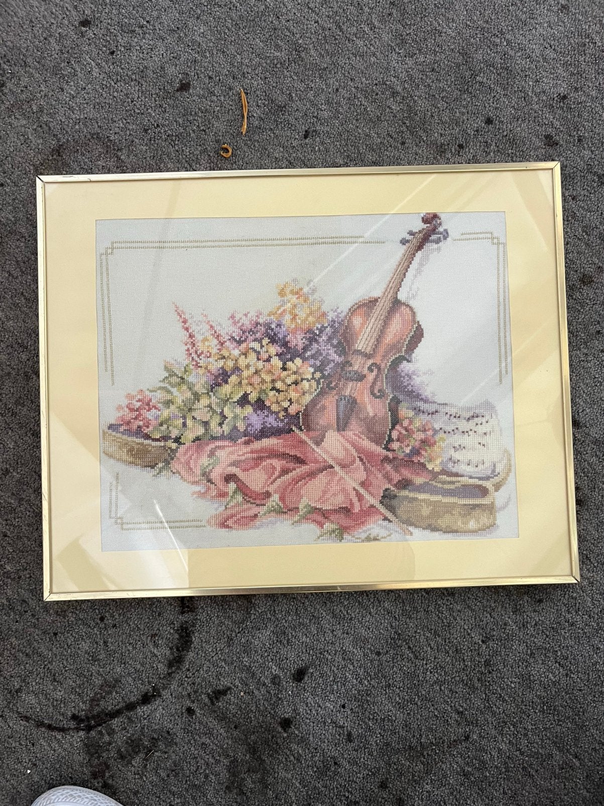 Lenarte “Violin with Flowers”, Ophalen, 50 tot 75 cm, Overige typen, Zo goed als nieuw