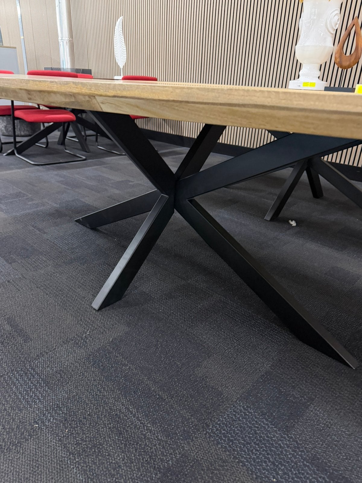 Ovale eettafel l showroomuitverkoop l Nieuw l 300x110 l, 100 tot 150 cm, 200 cm of meer, Ophalen of Verzenden, Zo goed als nieuw