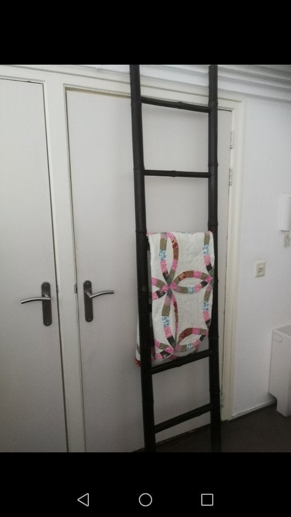Bamboe trap decoratie trap, Ophalen, 220 cm, Zwart, Zo goed als nieuw