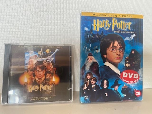 Harry Potter dvd + cd - De Steen der Wijzen, Vanaf 6 jaar, Ophalen, Zo goed als nieuw, Fantasy