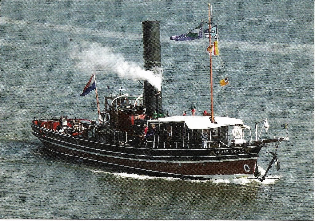 Ansichtkaart  	Pieter Boele	Stoomsleepboot	Dordrecht, Verzenden, 1980 tot heden, Gelopen, Voertuig