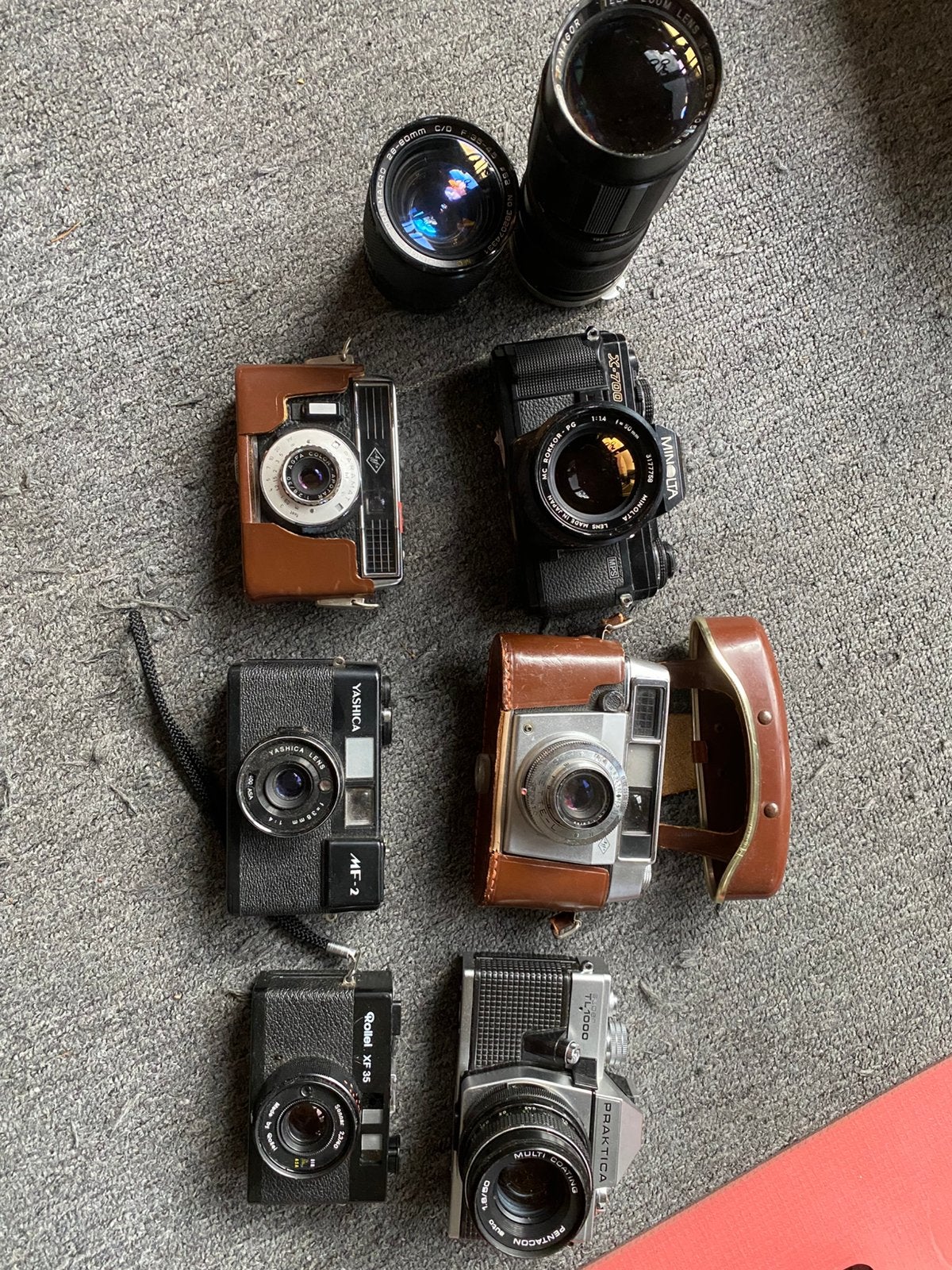 analoge camera’s & lenzenMinolta, Praktica, Rollei, Yashica, Ophalen of Verzenden, Gebruikt