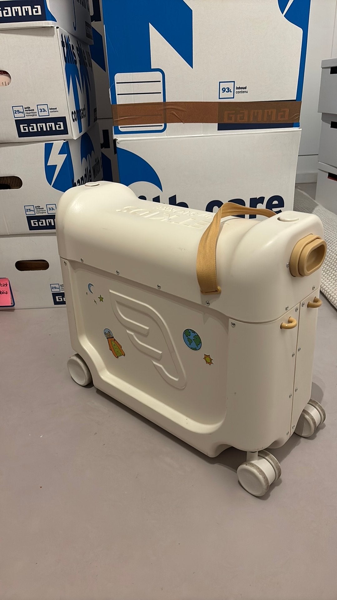 Stokke jetkids, Ophalen, Gebruikt