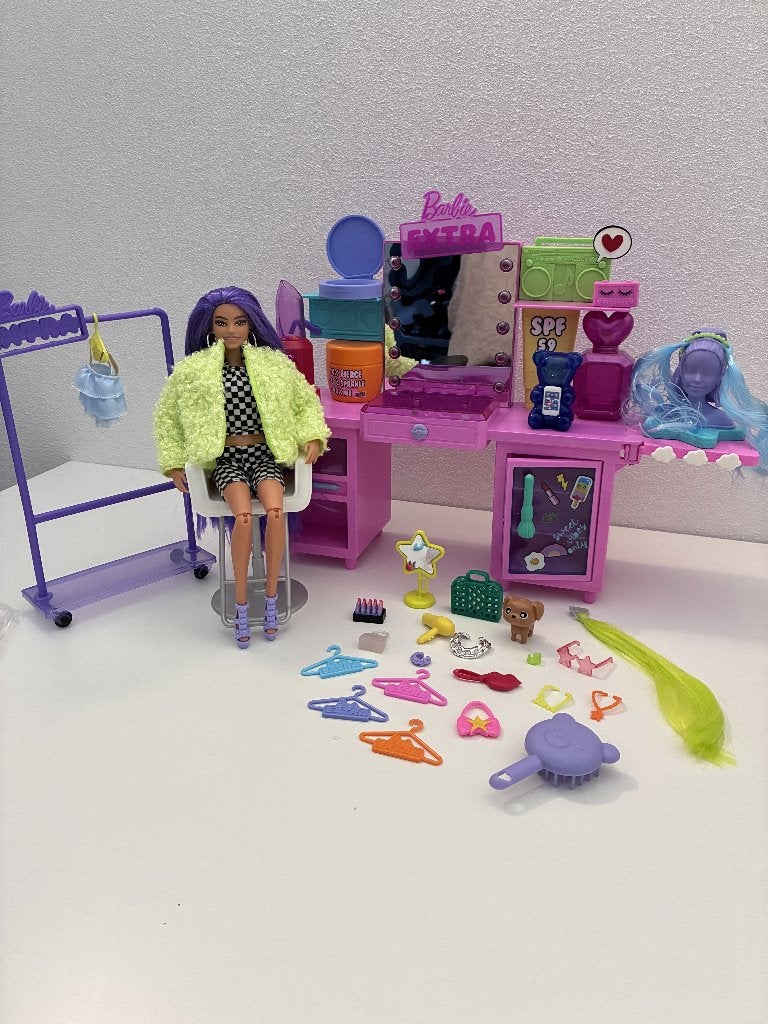 Barbie Extra Vanity speelset, Ophalen of Verzenden, Zo goed als nieuw, Barbie