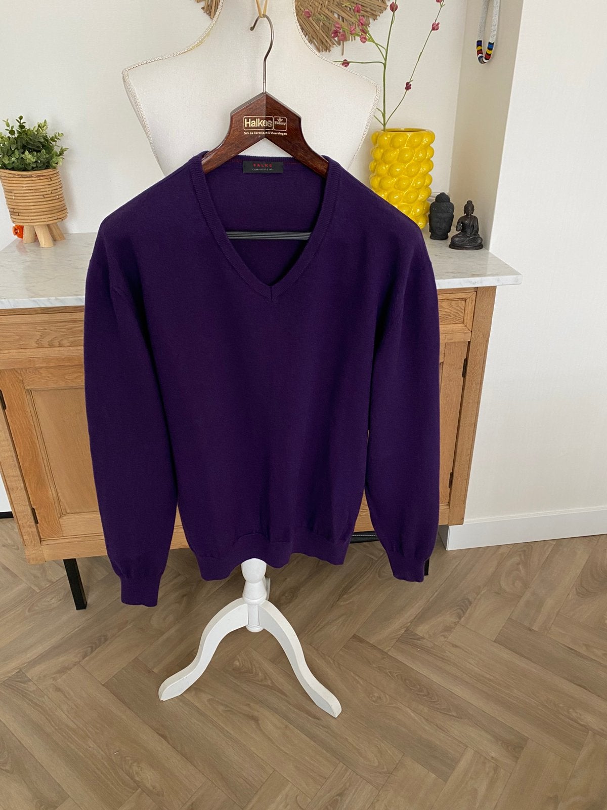 Falke Heren Trui, Ophalen of Verzenden, Zo goed als nieuw, Maat 56/58 (XL), Paars