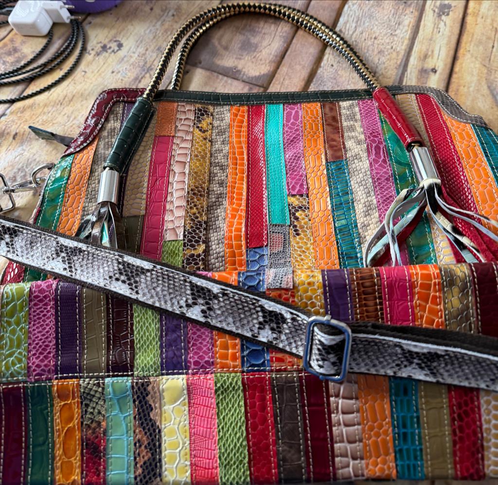 Duurzame Runderleren Tas, Ophalen of Verzenden, Nieuw, Overige kleuren, Handtas