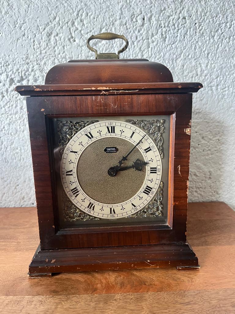 Oude Smiths mantel/tafel klok nu nog goedkoper, Ophalen