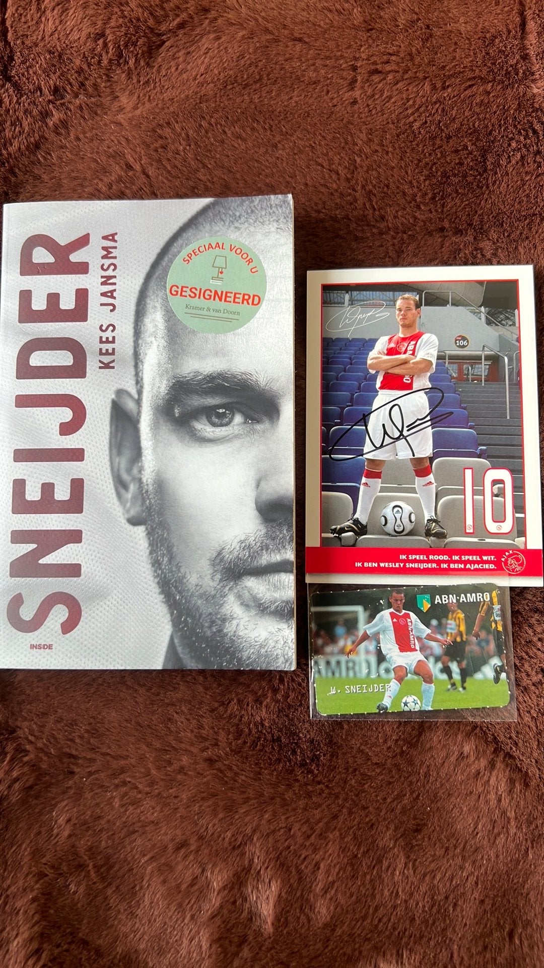 WESLEY SNEIJDER AJAX met HANDTEKENINGEN, Ophalen of Verzenden, Zo goed als nieuw, Ajax