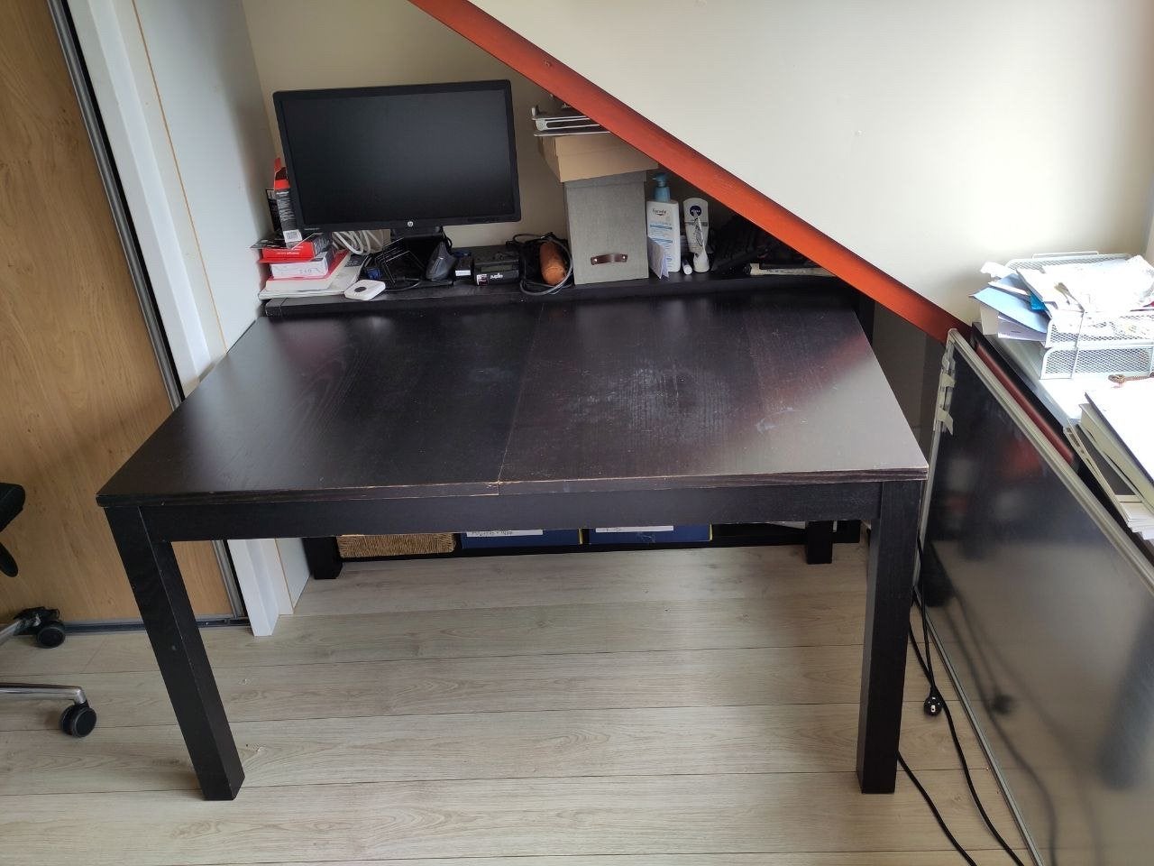IKEA Bjursta uitschuifbare tafel - Eet- en bureau, Ophalen, Gebruikt, 50 tot 100 cm, 150 tot 200 cm