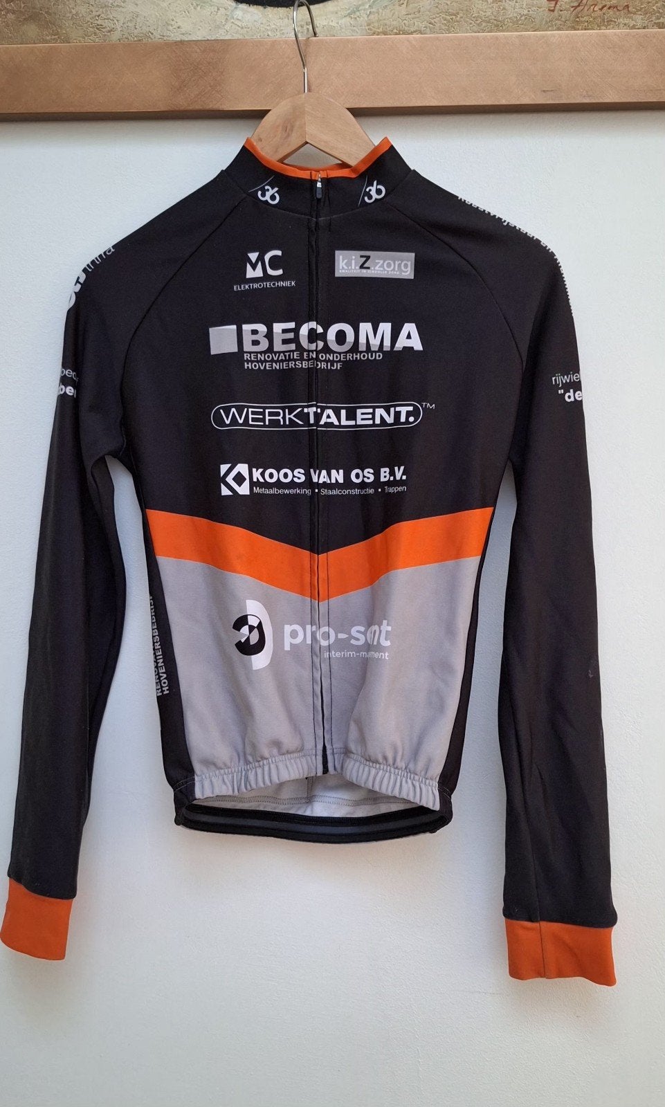 Warm wielrennen mountainbike vest met lange mouwen maat 146, S, Kinderen, Ophalen of Verzenden, Zo goed als nieuw