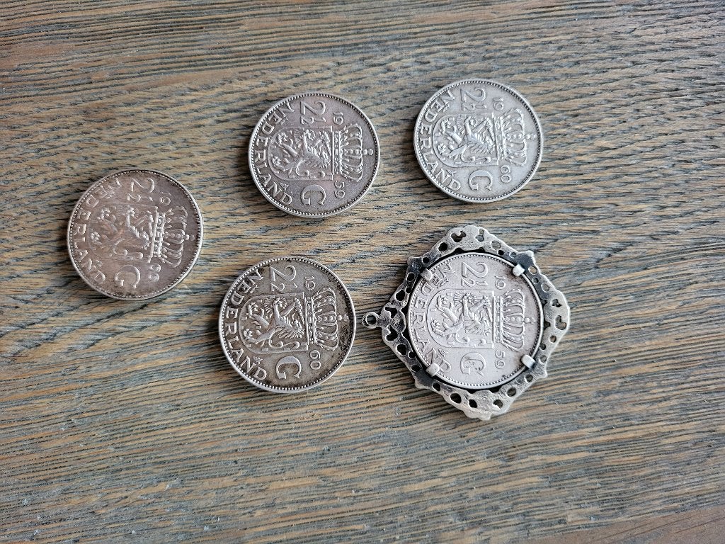 rijksdaalders, guldens dubbeltjes en 1x 10 euro munt zilver, Koningin Juliana, Ophalen of Verzenden, Losse munt, 2½ gulden