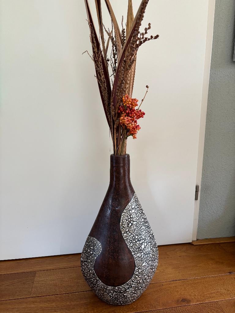 Mooie keramische decoratieve vaas, Ophalen, Overige kleuren, 50 tot 75 cm, Aardewerk of Porselein