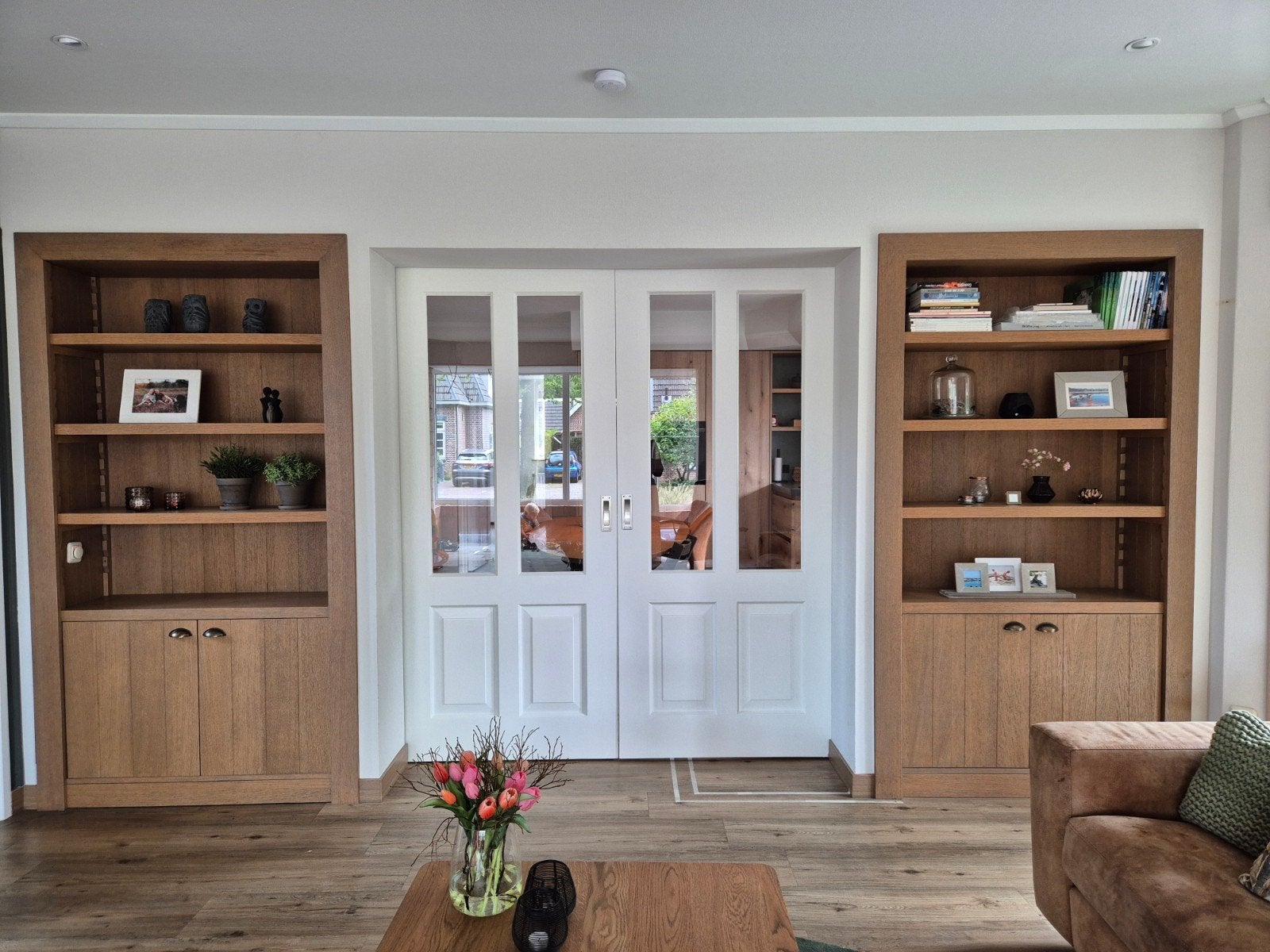 Een zeer nette geborsteld eiken kamer en suite kast, Ophalen, Gebruikt, 100 tot 150 cm, Eikenhout