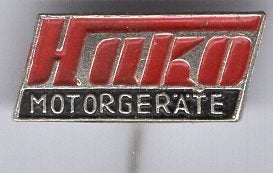 HAKO motorgeräte zilverkleurig speldje ( F_049), Verzenden, Zo goed als nieuw, Transport, Speldje of Pin