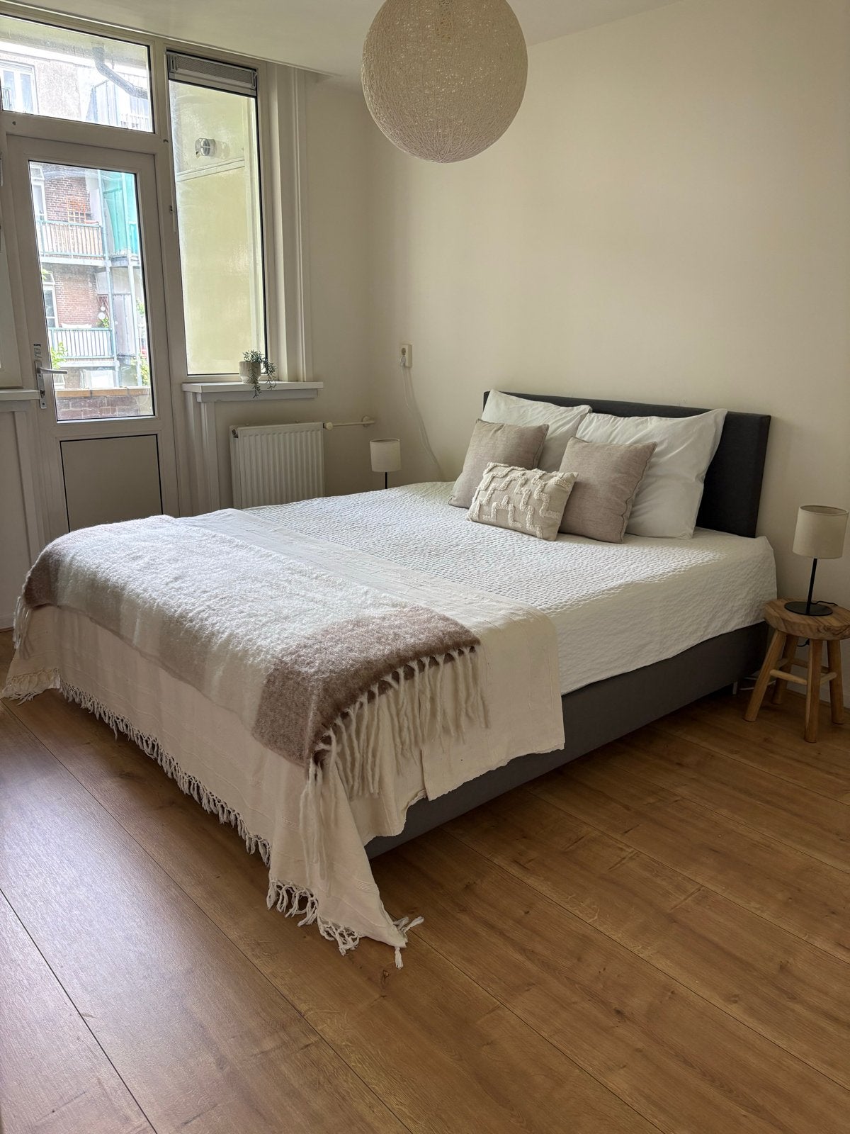 IKEA Engerdal boxpring 180 x 200, Ophalen, Tweepersoons, Zo goed als nieuw, 180 cm