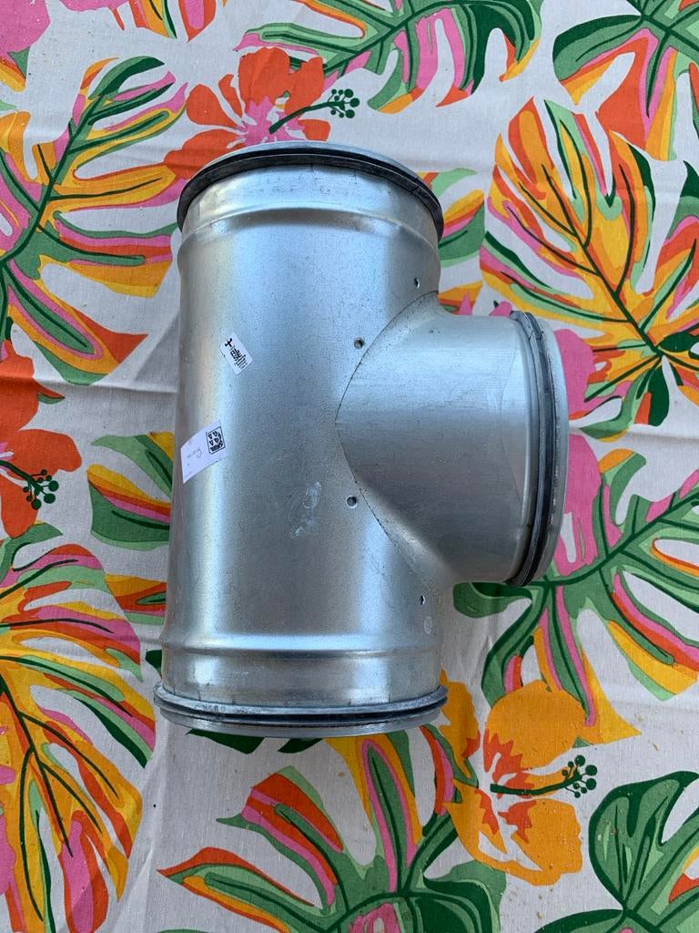 Zinken T-stuk voor afvoerbuis, Bochten, Nieuw, Ophalen of Verzenden, Zink