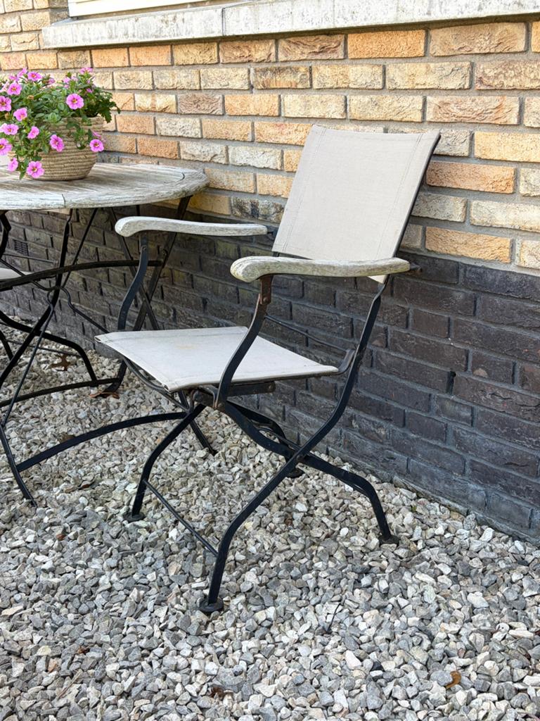 2 stoeltjes van Teakhout, Tuin en Terras, Tuinstoelen, Ophalen, Gebruikt, Teakhout, Inklapbaar