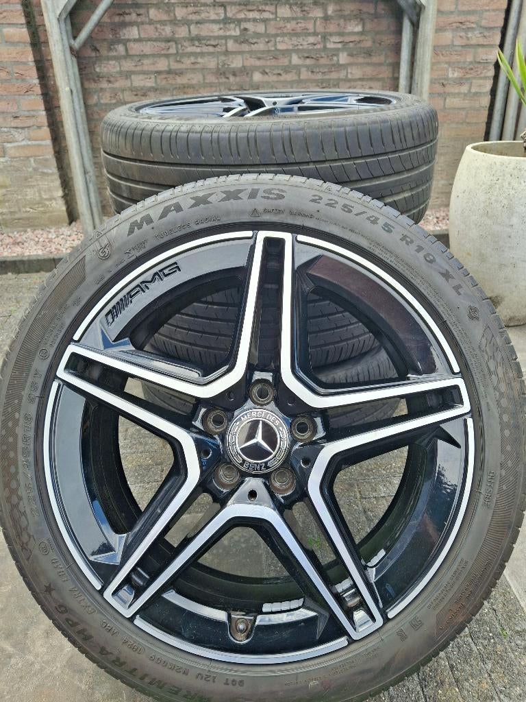 18 Inch Mercedes 5x112 AMG velgen A/B/CLA W177, Ophalen, 18 inch, Gebruikt, Banden en Velgen