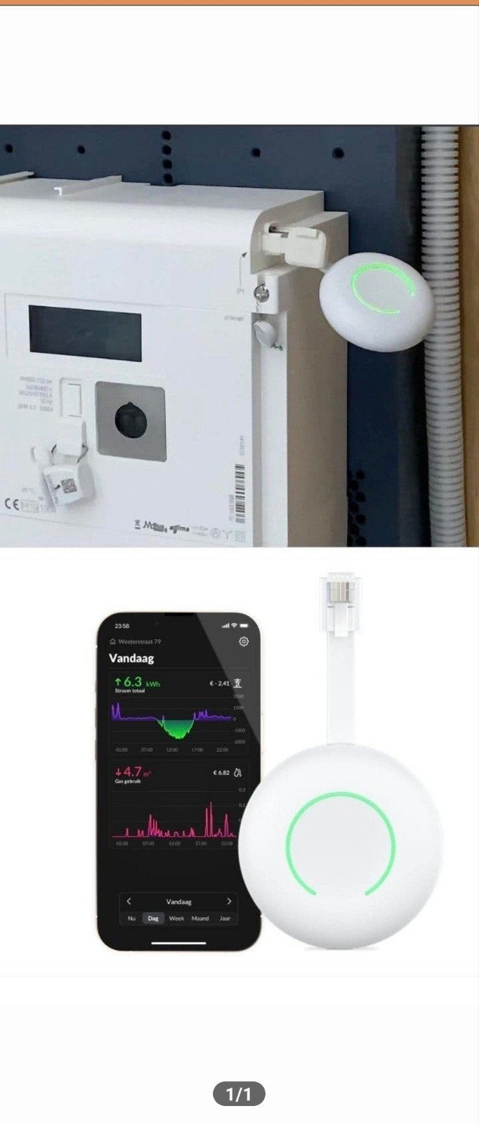 Homewizard P1 meter - Slimme energiemeter, Ophalen of Verzenden, Zo goed als nieuw, Overige typen