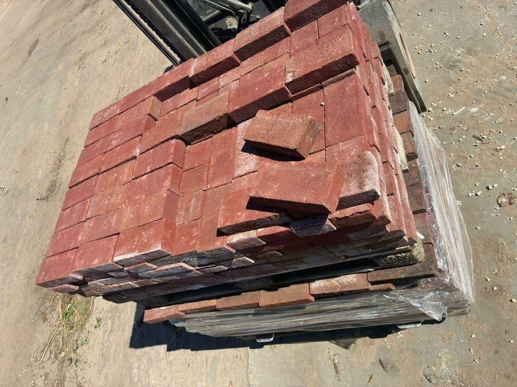 820 stuks metselstenen rood, Tuin en Terras, Ophalen, Keramiek, Klinkers, 5 tot 10 m²