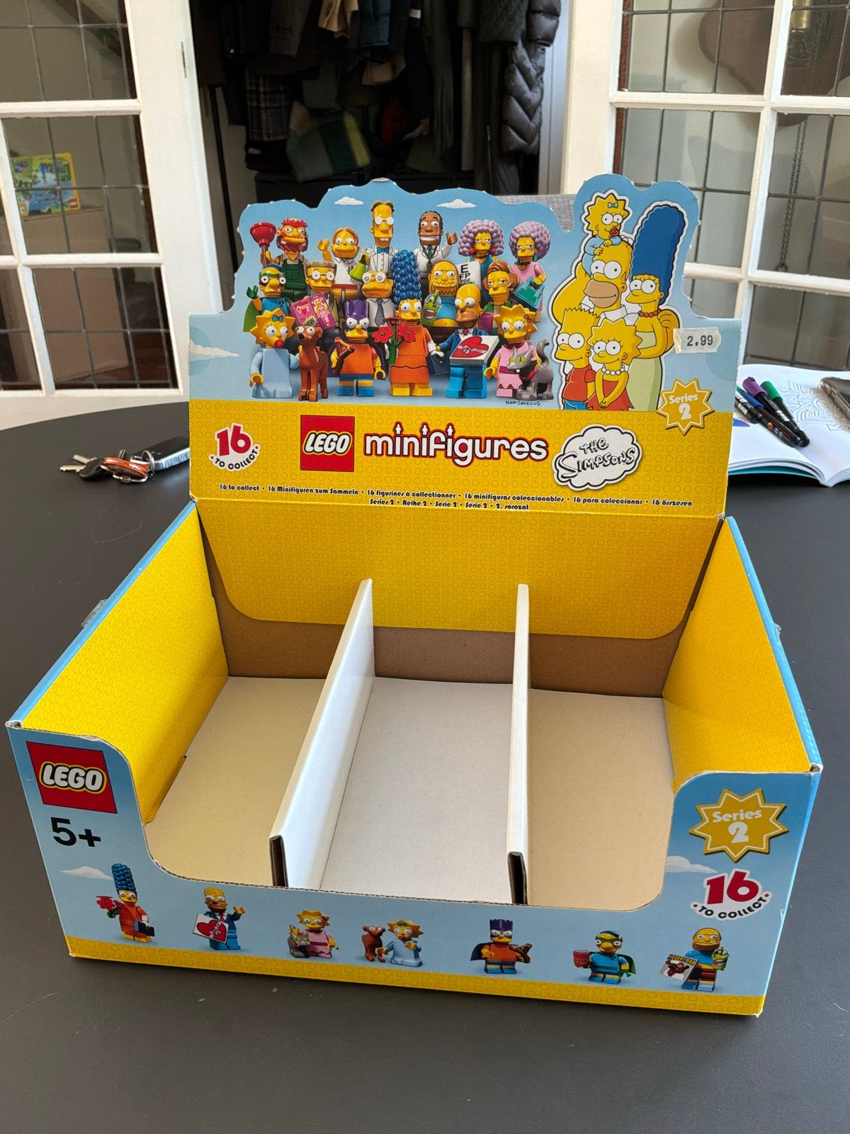 Lego 71009 The Simpsons Serie 2 CMF Display Doos, Gebruikt, Lego, Overige typen, Ophalen of Verzenden