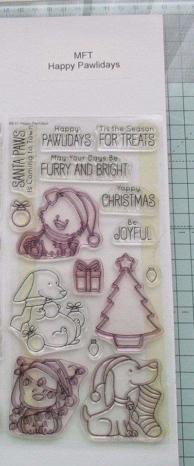 MFT - Happy Pawlidays, Ophalen of Verzenden, Zo goed als nieuw, Clearstamp