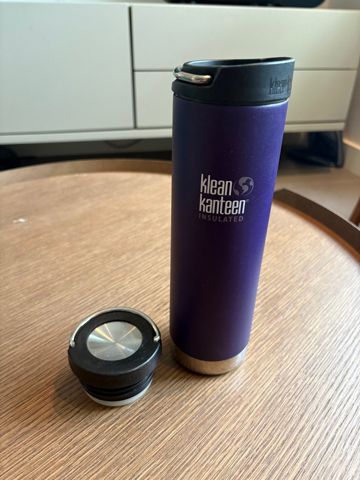 Klean Kanteen Geïsoleerde Fles - Paars, 592 ml, Paars, Ophalen of Verzenden, Metaal, Overige merken