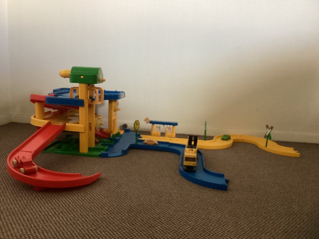 Grote Garage Speelset met Auto's, Vrachtwagen en Accessoires, Kinderen en Baby's, Speelgoed | Overig, Gebruikt, Jongen of Meisje