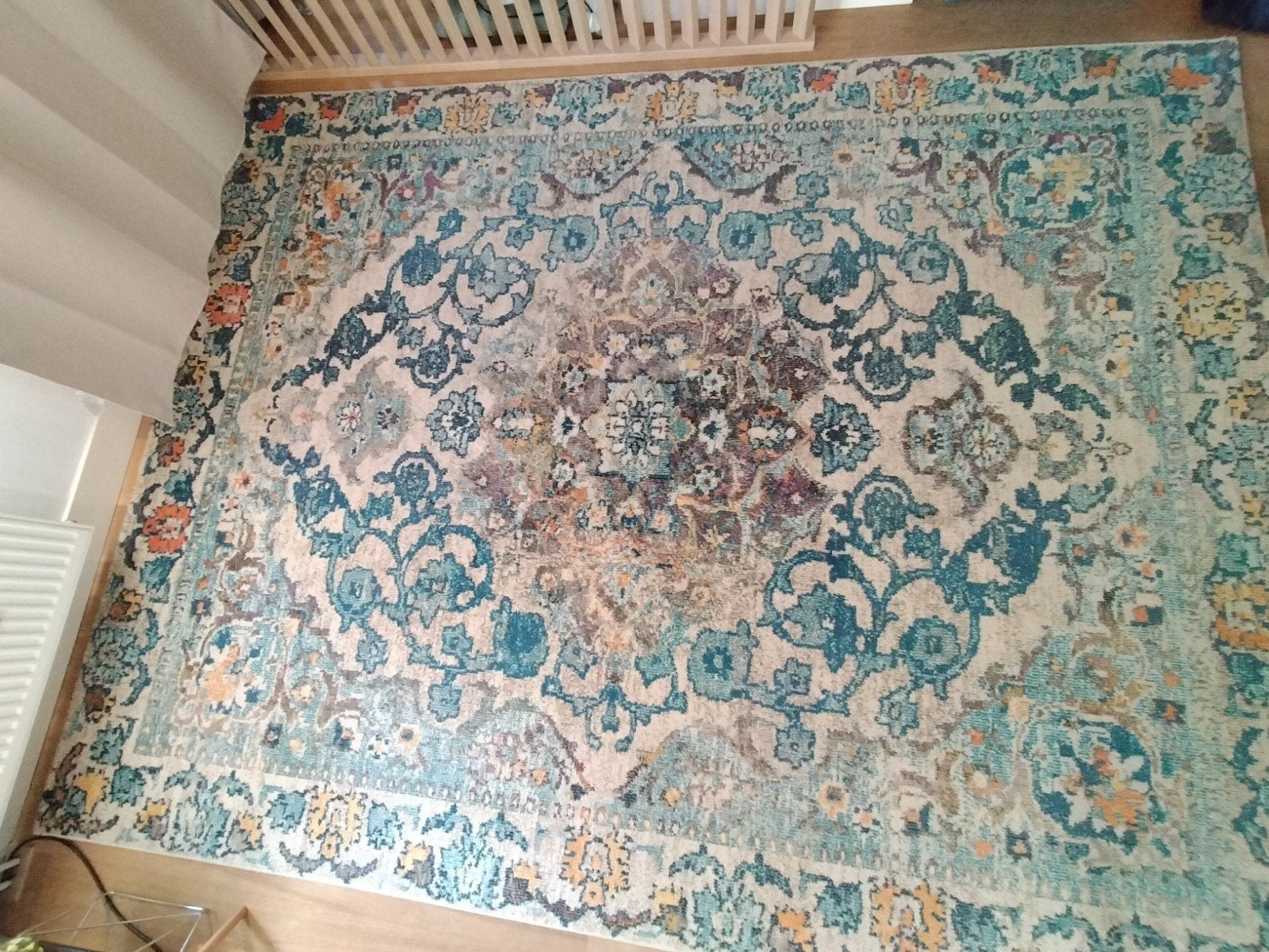 Groot vloerkleed met oosters patroon, Ophalen, Gebruikt, 200 cm of meer, Oosters, Bohemien