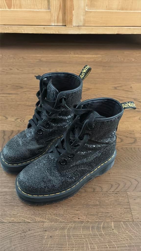 Dr. Martens Molly Glitter laarzen - Nette staat, Ophalen of Verzenden, Gebruikt, Schoenen