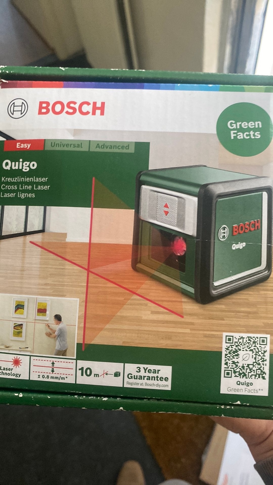 Kreuzlinienlaser, Doe-het-zelf en Verbouw, Ophalen of Verzenden, Zo goed als nieuw