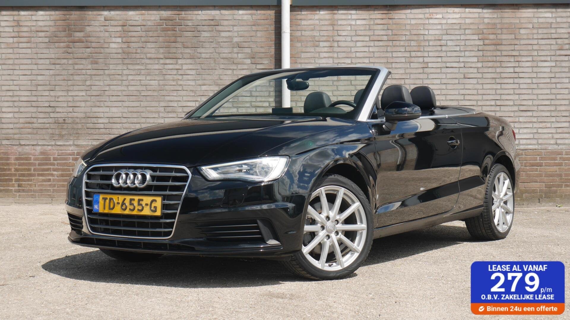 Audi A3 Cabrio 1.8 TFSI DSG Navigatie B&O PDC Leer Xenon, Automaat, Parkeersensor, Gebruikt, 4 stoelen