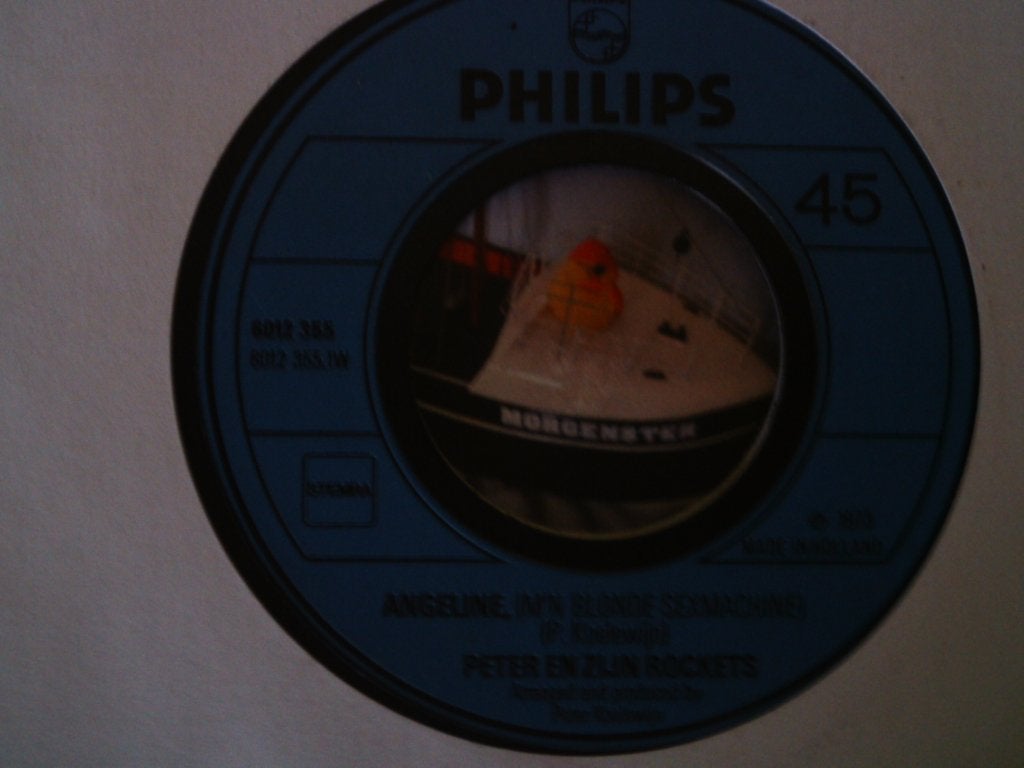 Peter en zijn Rockets - Angeline, m'n blonde sexmachine 6a, 7 inch, Ophalen of Verzenden, Zo goed als nieuw, Fotohoes