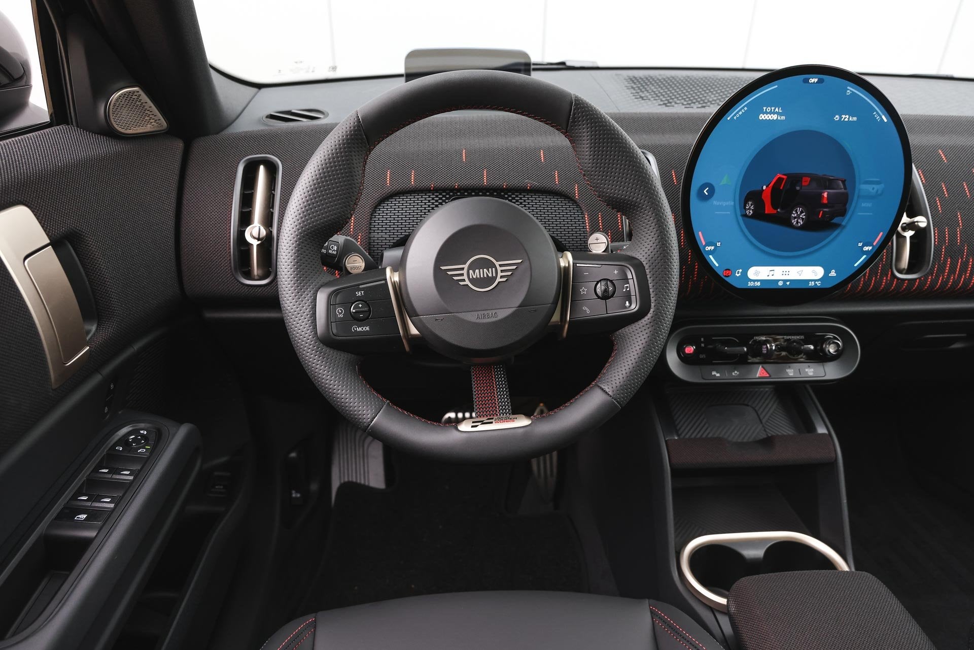 MINI Countryman JCW ALL4 Automaat / Pakket XL / Pakket XL /, Auto's, Stof, Huisgarantie, Met garantie (alle), Zwart