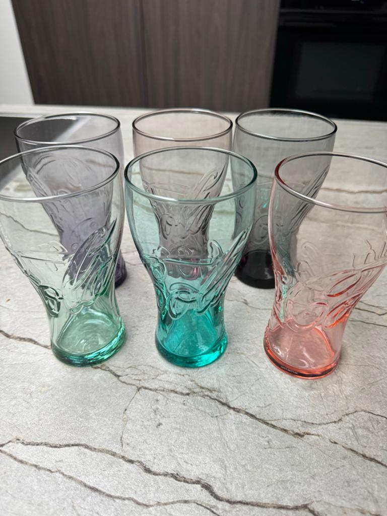 6 Limited Edition 2014 McDonald's Coca-Cola glazen, Verzamelen, Ophalen of Verzenden, Zo goed als nieuw