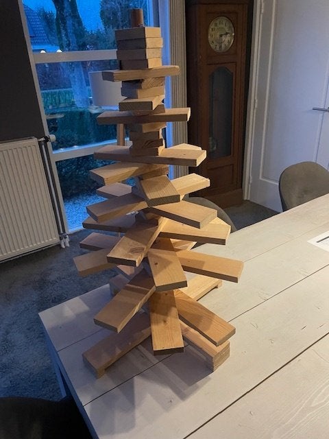 houten kerstboom, Ophalen of Verzenden