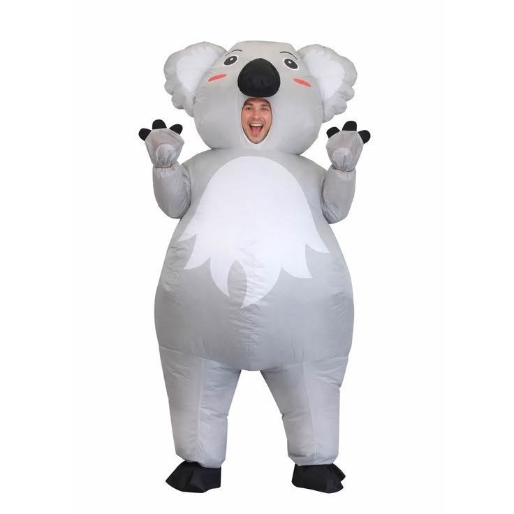 opblaasbaar koala kostuum, Ophalen of Verzenden