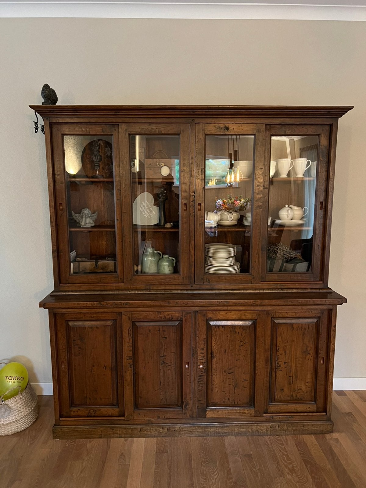 Buffetkast massief Teak, Gebruikt, 200 cm of meer, Teakhout, Ophalen of Verzenden