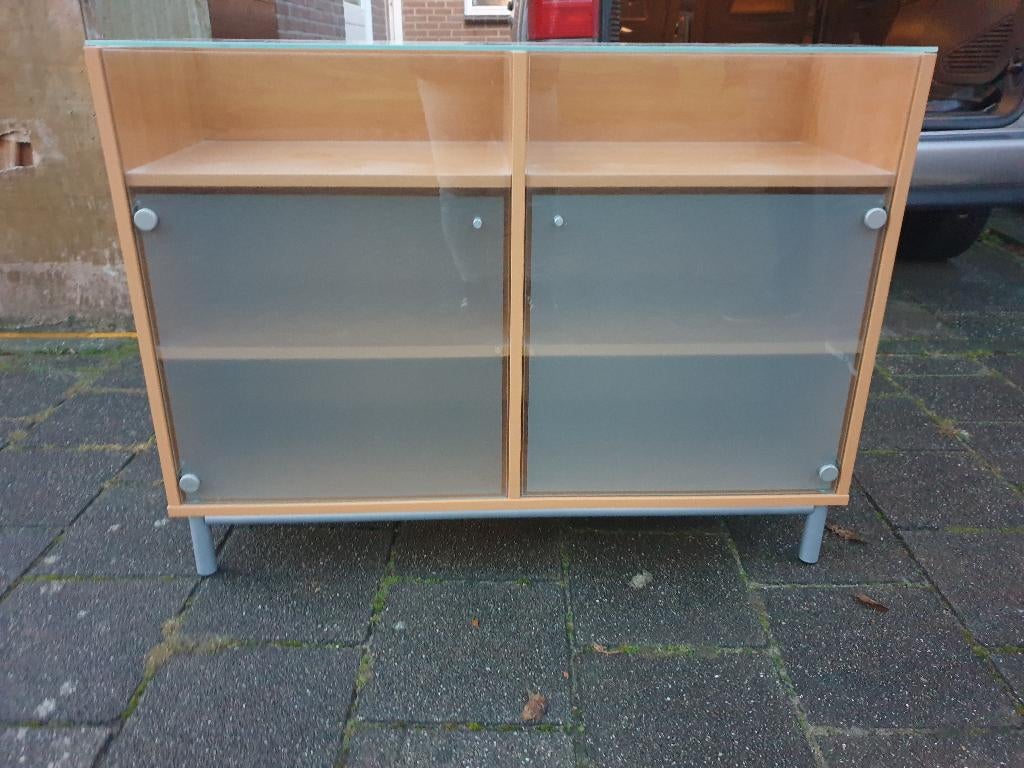 Vintage dressoir/kastje, Ophalen, Met deur(en), 100 tot 150 cm, Zo goed als nieuw