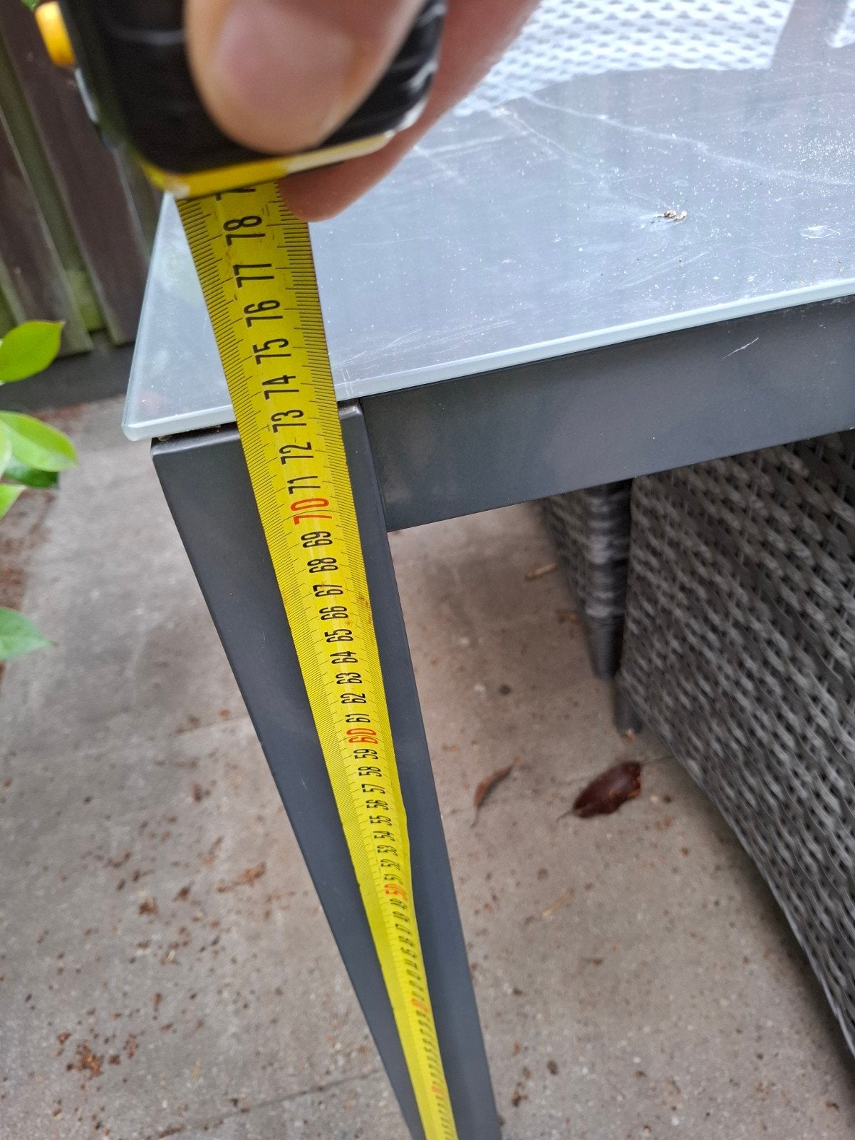Tuinset ,eettafel met 4 stoelen, Ophalen, Gebruikt, Rechthoekig, Aluminium