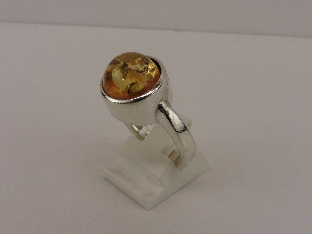 Zilveren damesring                                       Z95, Sieraden, Tassen en Uiterlijk, Ringen, 18 tot 19, Gebruikt, ., Oranje