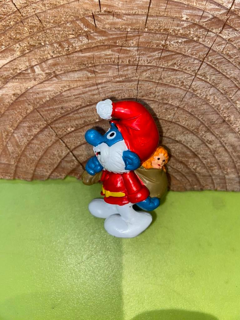 Smurfen grote smurf als kerstman, Verzamelen, Smurfen, Ophalen of Verzenden, Zo goed als nieuw, Verschillende Smurfen