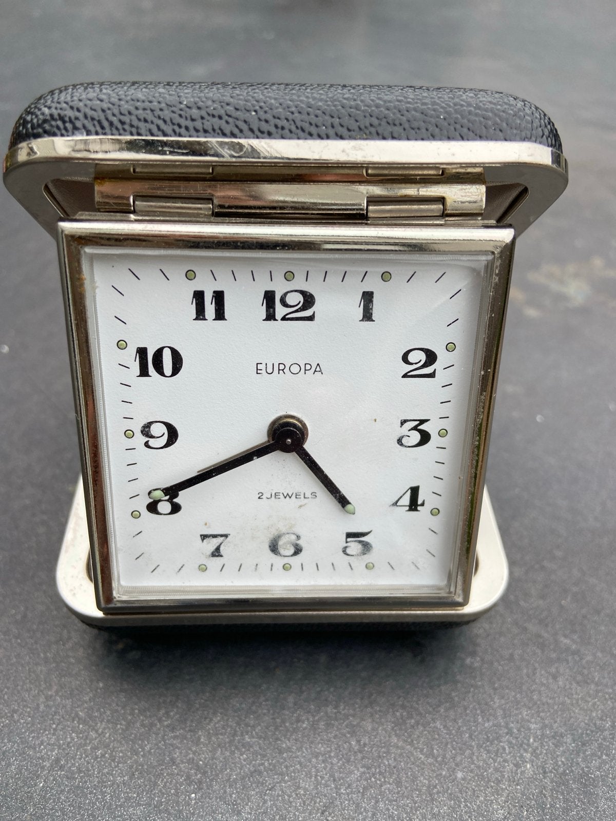Vintage Europa reiswekker - 2 Jewels - Made in Germany, Ophalen of Verzenden