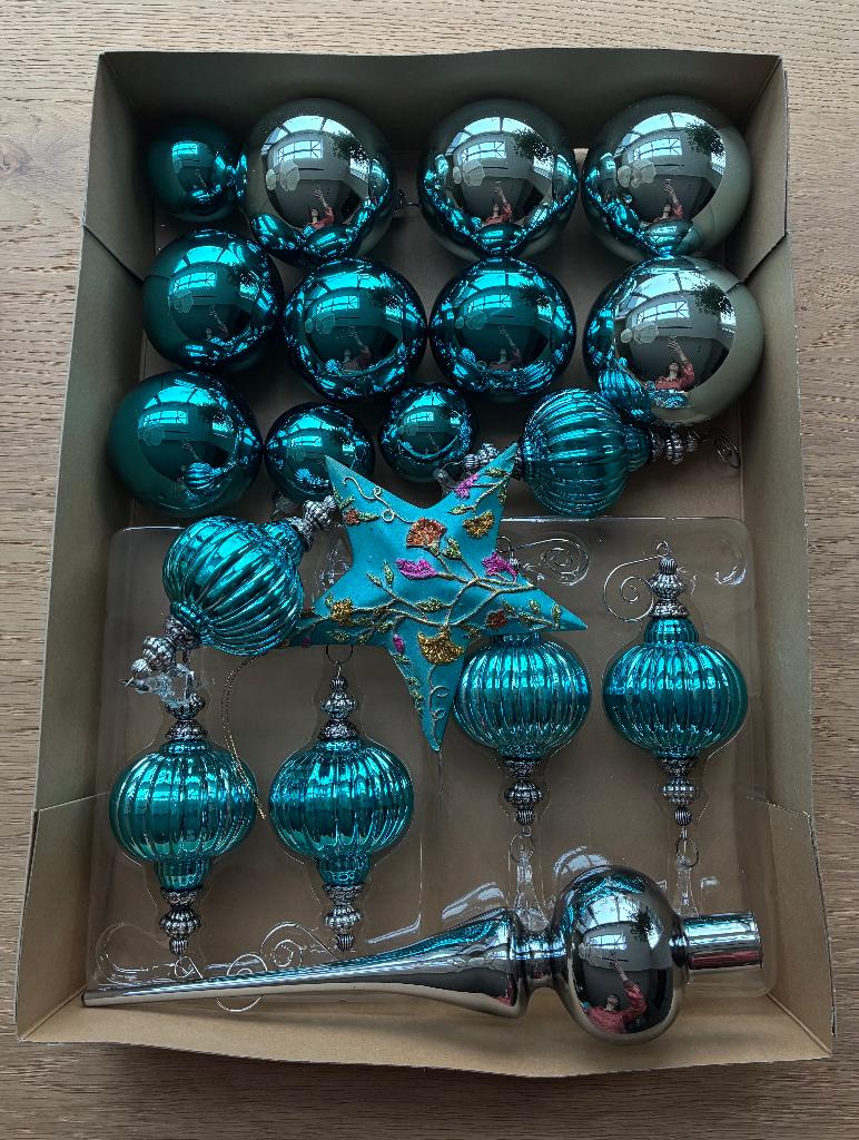 Kerst artikelen blauw aqua, Diversen, Ophalen