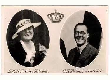 Prinses Juliana en Prins Bernhard, Koninklijk, ongelopen, Verzenden, Gebruikt, Nederland, Kaart, Foto of Prent